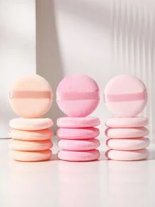 15入組化妝粉撲套裝柔軟三角粉礦物粉撲用於面部化妝 - 彩色 - 查看 2