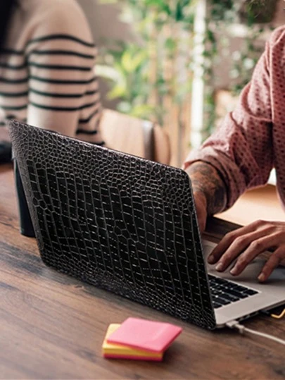 2pcs Crocodile Pattern Case Compatible With MacBook Air