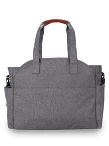 1pc Geometric Pattern Diaper Bag - Grey - View 3