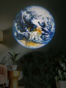 1pc Mini Plastic Projection Light, Funny Earth Projector For Home - Multicolor - View 2