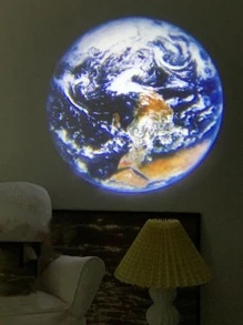 1pc Mini Plastic Projection Light, Funny Earth Projector For Home - Multicolor - View 5