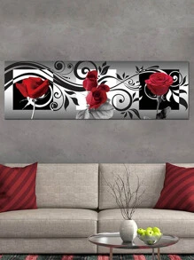 1 Polyresin Tự Làm Tranh Gắn Đá Không Gọng, Họa Tiết Hoa Tự Làm Tranh Gắn Đá Để Trang Trí - Nhiều màu - Xem 1