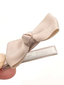 20pcs Girls Bow Decor Polyester Hair Clip - Camel - View 2