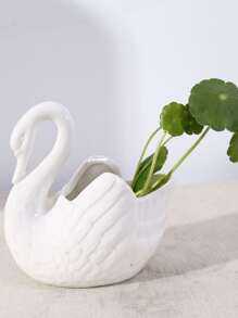 1 Vật Trang Trí ABS, Thiên Nga Trắng Thiết Kế Trang Trí Thủ Công Cho Tiệc Cưới - trắng - Xem 1