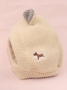 1pc Acrylic Fiber Warm And Elastic Pet Headgear For Dogs And Cats Used At Home Or Outside - Beige - View 4