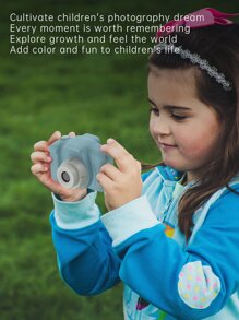 Cámara digital portátil mini 1080P, cámara de juguete recargable a color, pantalla de 2 pulgadas 15MP, regalo de Navidad y cumpleaños para niños y niñas de 3 a 12 años, sin tarjeta TF - Azul - Ver 7