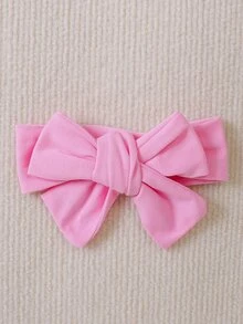 Bebé con lazo delantero ribete con fruncido Vestido & Accesorio Diadema