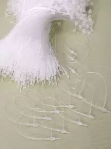 1000pcs/Set Plastic Gift Tag Rope, Minimalist Clear Gift Label String For Party, Back To School Valentine Day - Clear - View 2