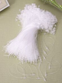 1000pcs/Set Plastic Gift Tag Rope, Minimalist Clear Gift Label String For Party, Back To School Valentine Day - Clear - View 4