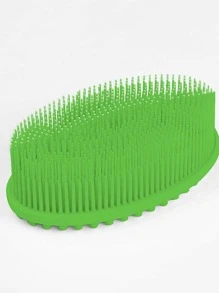 1入組矽膠洗澡刷,現代綠色沐浴刷