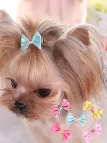 3入組隨機可愛寵物毛髮夾子