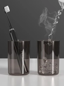 WHICHLIFE 1 Bộ Giá Treo Bàn Chải Đánh Răng Treo Tường Có Cốc Súc Miệng, Giá Treo Bàn Chải Đánh Răng Đồng Bằng Hiện Đại Cho Phòng Tắm - màu đen - Xem 4