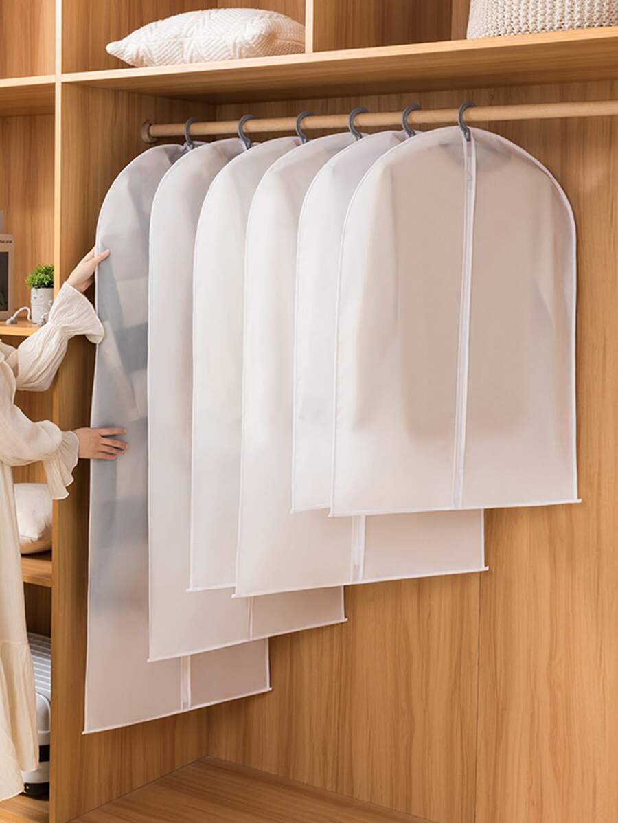 1 Vỏ Bọc Quần Áo PEVA, Trong Suốt Chống Nước Đa Năng Bụi Cho Tủ Quần Áo Bảo Quản - trắng - Xem 1