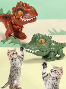 1入組卡通恐龍設計隨機逗貓棒手指袖 - 彩色 - 查看 3