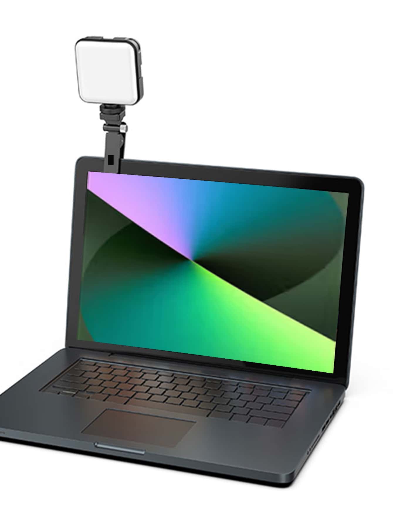 1 件便携式迷你夹式补光灯，自拍环形灯 LED 灯便携式 LED 视频灯可调光，相机和摄像机 Vlogging 用于照片自拍视频录制缩放会议、采访、直播、视频博客、家庭聚会、圣诞派对拍摄、手持自拍、适合自拍和直播的户外活动、便携式灯自拍灯 - 黑色 - 查看 1