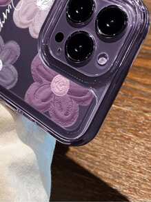 花卉透明手機殼，適用於 11、13、14 Pro Max - 無色 - 查看 2