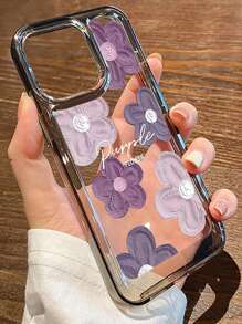 花卉透明手機殼，適用於 11、13、14 Pro Max - 無色 - 查看 3