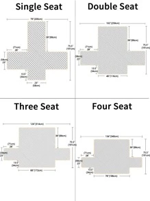 1 Hình Học Quilting Sofa Khăn Hiện Đại Sofa Sofa Chăn Cho Gia Đình, Tất Cả Các Mùa - Màu nâu Sô-cô-la - Xem 5