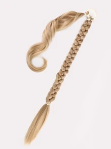 Long Braided Ponytail Extension 30 inch Golden Wrap Around Hair Extensions Ponytail Natural Soft Synthetic Hair Piece for Women