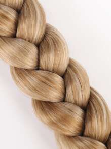 Long Braided Ponytail Extension 30 inch Golden Wrap Around Hair Extensions Ponytail Natural Soft Synthetic Hair Piece for Women