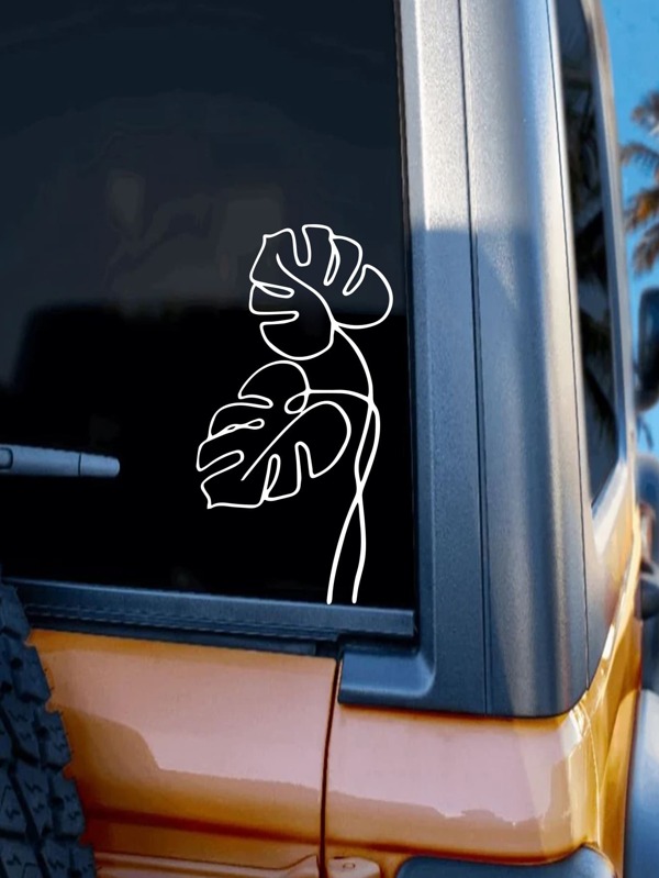 1sheet Leaf Pattern Car Sticker