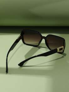 Square Frame Sunglasses - Ombre - View 3