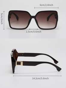 Square Frame Sunglasses - Ombre - View 5