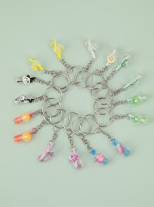 Móc khóa quyến rũ đồ uống 16 chiếc - Nhiều màu - Xem 2