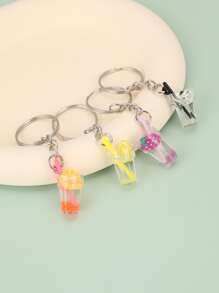 Móc khóa quyến rũ đồ uống 16 chiếc - Nhiều màu - Xem 3