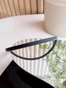 Băng đô tối giản rắn - màu đen - Xem 2