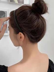 Băng đô tối giản rắn - màu đen - Xem 3