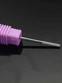 Easy Nail 1支钨钢指甲钻头，3/32英寸柄径，专业美甲师用品，适用于电动角质去除器、去除死皮，无香型指甲清洁工具 - 紫色 - 查看 4