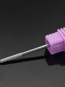 Easy Nail 1支钨钢指甲钻头，3/32英寸柄径，专业美甲师用品，适用于电动角质去除器、去除死皮，无香型指甲清洁工具 - 紫色 - 查看 5