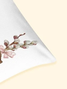 1 Thỏ & Họa Tiết Hoa Trang Trí Ném Gối, Vải Dễ Thương Đệm Cho Phòng Khách, Trang Trí Nhà Cửa - Nhiều màu - Xem 4