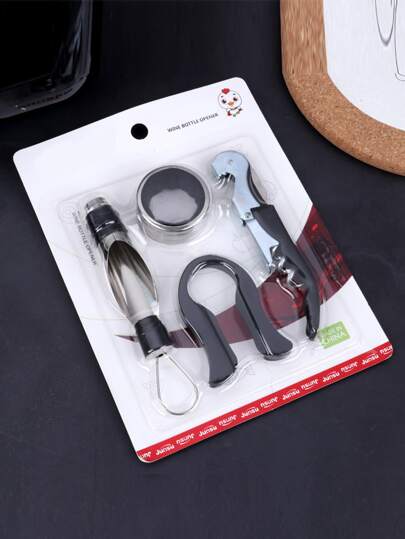 1套不銹鋼開瓶器和酒吧經典開瓶器