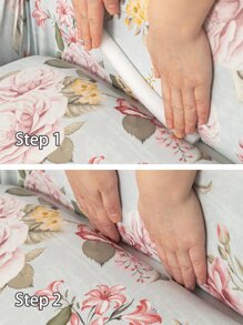 花卉圖案有彈性沙發套 - 彩色 - 查看 3