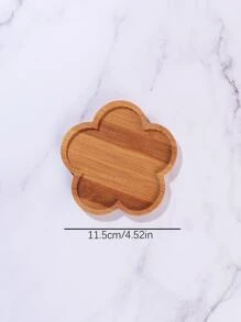 1 件/4 件/8 件竹花杯垫隔热垫