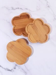 1 件/4 件/8 件竹花杯垫隔热垫