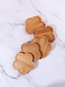 1 件/4 件/8 件竹花杯垫隔热垫