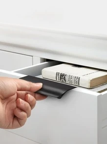 1入組鋁合金抽屜拉手，現代黑色家用抽屜拉手 - 黑色 - 查看 3