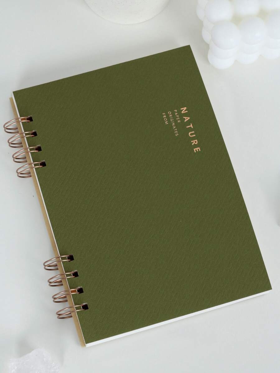 1pc Letter Graphic Random Spiral Notebook