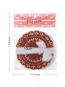 30入組花朵圖案材料紙 - 粉色 - 查看 3