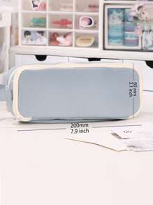 1入組素色筆袋 - 灰色 - 查看 6