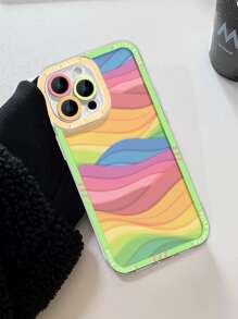 彩虹色塊天使之眼手機殼 - 彩色 - 查看 2