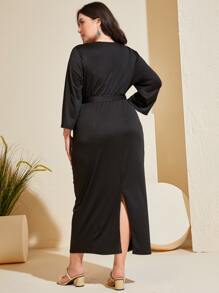 Mulvari Vestido con cinturón con estampado floral - Multicolor - Ver 2