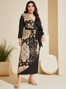 Mulvari Vestido con cinturón con estampado floral - Multicolor - Ver 5