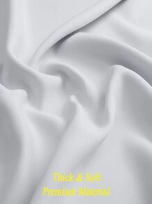 Estelar Textiler Rèm đơn màu trắng, Rèm đơn Polyester tối giản cho phòng ngủ và phòng khách - trắng - Xem 4