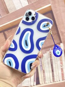 Evil Eye Clear Phone Case dengan Lanyard - MultiWarna - View 4