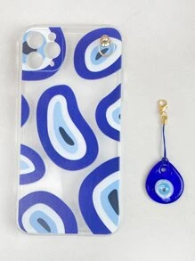 Evil Eye Clear Phone Case dengan Lanyard - MultiWarna - View 5