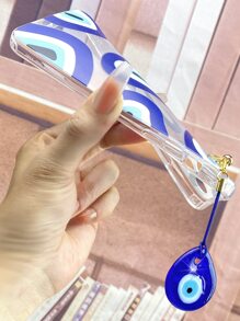 Evil Eye Clear Phone Case dengan Lanyard - MultiWarna - View 6